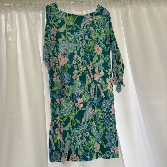 Lilly Pulitzer Dress Womens Size Large Hot On The Vine Lidia Bright Short - Picture 6 of 6